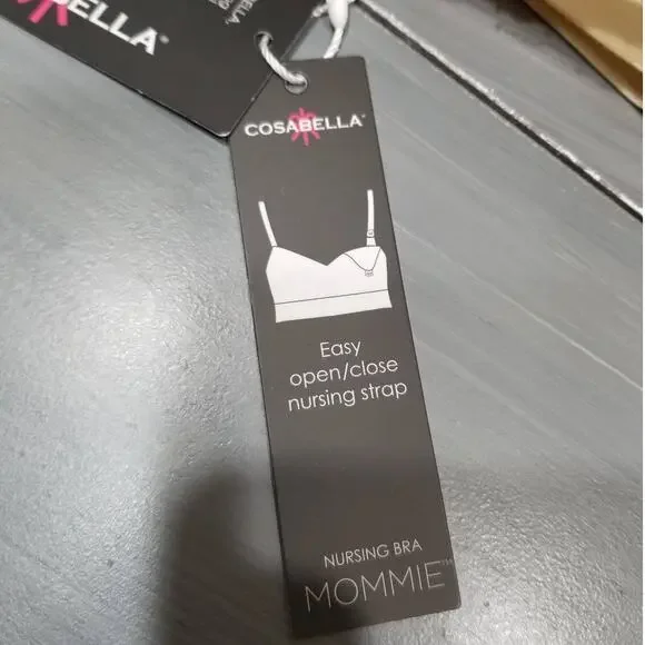 Cosabella Never Say Never Mommie Nursing Bra Maternity Blush Lace Large - Picture 10 of 12